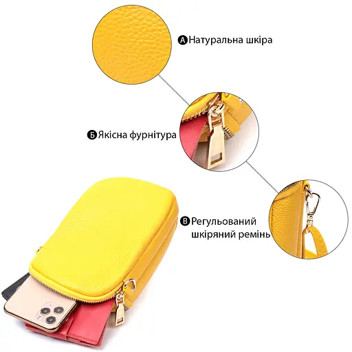 Сумка для женщин Vintage из мягкой натуральной кожи 13.5х18х6 см sum0028992 - фото 4