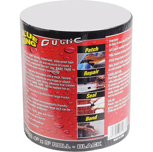 Водонепроницаемая изоляционная лента Supretto Glue King 1.5 м черная (71510002) - фото 2