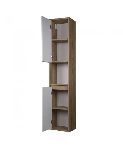 Пенал Мойдодир Oslo П-33-А wood дуб крафт з білим матом підвісний - фото 6