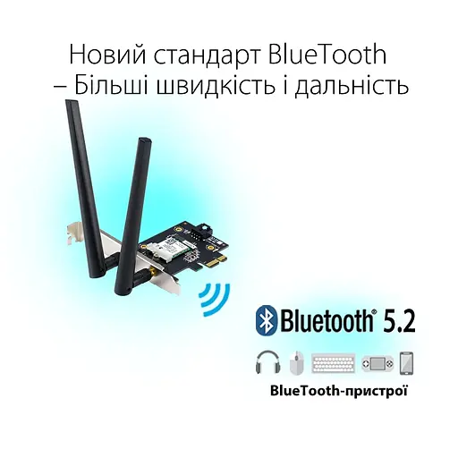 Мережева карта Wi-Fi ASUS PCE-AX1800 - фото 7