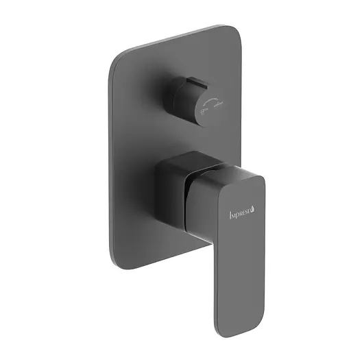 Душова система прихованого монтажу Imprese Bilovec верхній душ 260x188 мм ABS, лійка 3 режими black matt t03000910SQС, Чорний матовий - фото 3