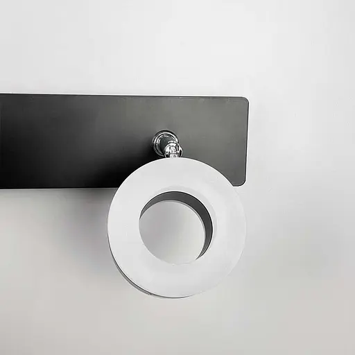 Чорне LED бра із трьома регулюючими точками світла 48х16 см Арт. 8375/3 BK Line F - фото 5