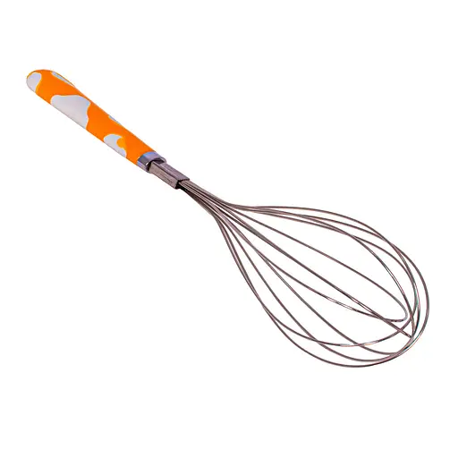Венчик кухонный с керамической ручкой 29 см, Kitchen Master Оранжевый 85765 - фото 1