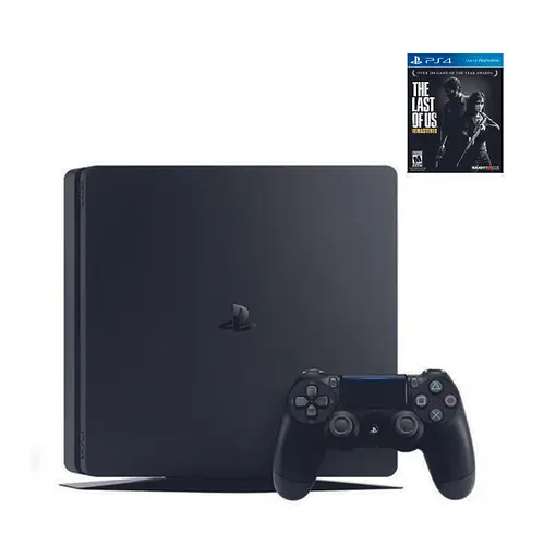 Консоль Sony PlayStation 4 SLIM 500GB Black обслуженая + Геймпад беспроводной DualShock 4 + The Last of Us: Remastered + гарантия б/у