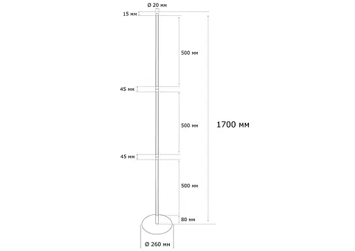 Торшер MJ-Light KONO FLOOR 3200K BK 15008 - фото 5