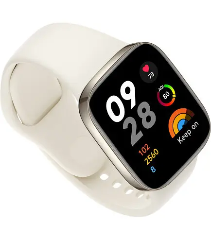 Смарт-часы Xiaomi Redmi Watch 3 OLED (Ivory) бежево-белые - фото 2