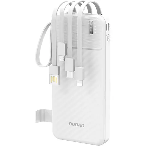Павербанк Dudao White 10 000 mAh / 10 Вт (6977196681860) - фото 1