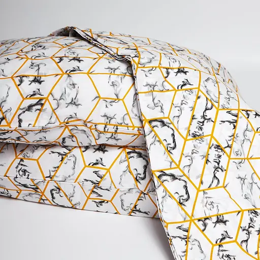 Постельный набор Moon&Star (пододеяльник 143х210 см + 2 наволочки 40х60 см) Бязь Gold Люкс Modern Marble - фото 4