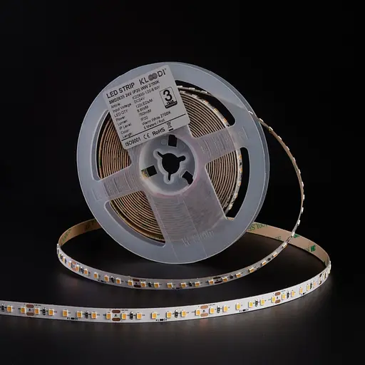 LED Стрічка 8,6W 120LED 2700K 745LM RA90 IP20 24V KLOODI KD2835-120-8.6W-2.7К-24V - фото 1