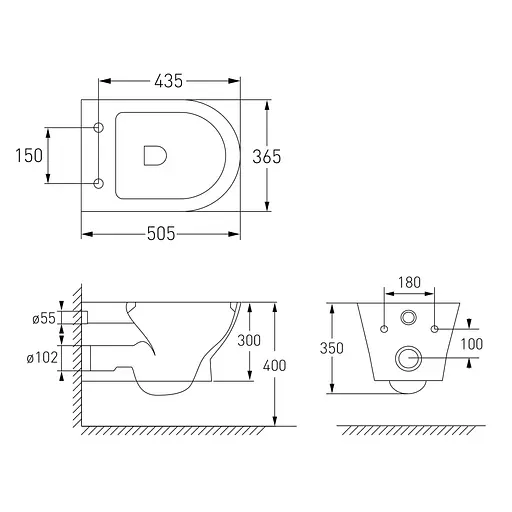 Комплект инсталляция 4 в 1 Volle Master Evo 212010 + унитаз Volle Fiesta Rimless 13-77-034 с сидением Soft Close, Белый - фото 6