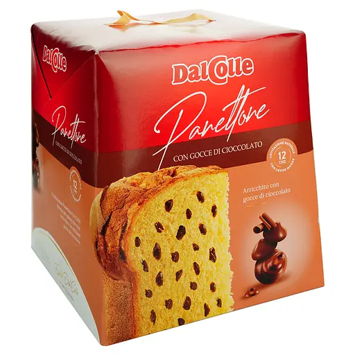 Кекс Dal Colle Panettone Gocce Cioccolato с шоколадными крошками 750 г