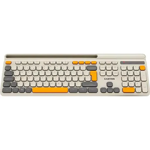 Клавіатура Canyon HKB-W03 EN AAA Wireless Beige (CNS-HKBW03BG) - фото 5