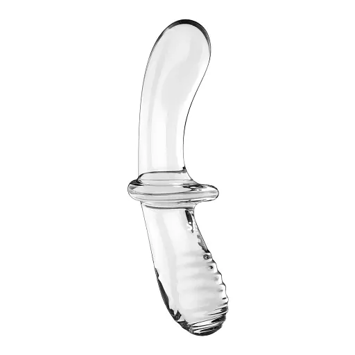 Фалоімітатор Satisfyer Double Crystal 19.6 см прозорий - фото 3
