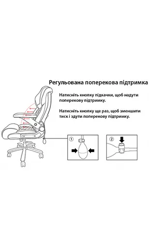 Офісне крісло GT Racer (B-5146 Fabric Black XL) - фото 2