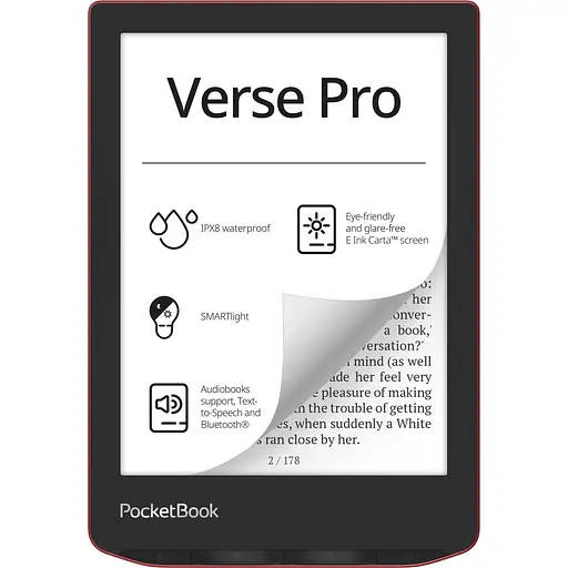 Электронная книжка PocketBook Verse Pro (PB634) Passion Red