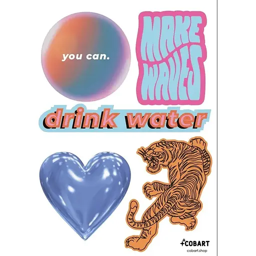 Стикерпак Cobart "You can" виниловый