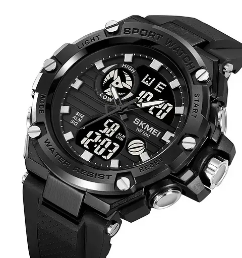 Часы мужские наручные спортивные Skmei 2119 (Черный) - фото 2