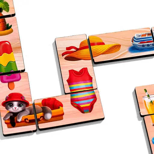 Дерев'яне доміно Ubumblebees Половинки (ПСД266) PSD266 - фото 3