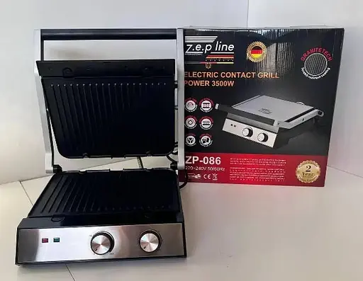 Прижимной контактный электрический гриль Zepline ZP-086, 3500 Вт - фото 8