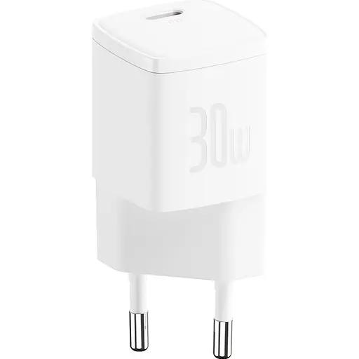 Мережевий зарядний пристрій Baseus Cube Pro USB-C 30W White (CCXF000302) [146303] - фото 2