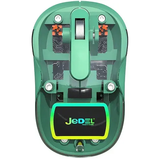 Бездротова миша Jedel WD141 прозоро-зелений - фото 1