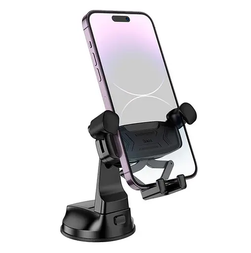 Холдер Hoco H67 Gamble gravity linkage car holdercenter console Черный - фото 3