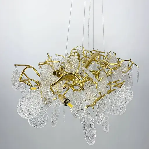 Удлиненная люстра в форме веточки с лепестками Line.F Y 07/L1200 GD - фото 4