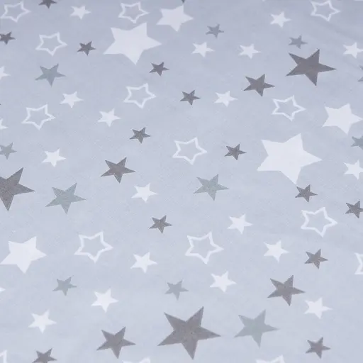 Простирадло на резинці Moon&Star Silver Stars Бязь Gold Люкс 120х200х20 см - фото 3