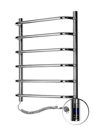 Електрична рушникосушарка Navin Симфонія 480x600 Sensor ліва з таймером 10-009133-4860, Хром, Ліве, Електронний - фото 2