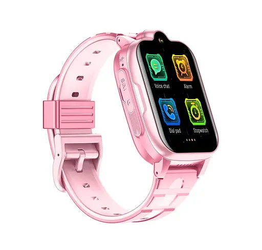 Подарунковий дитячий водонепроникний смарт-годинник Smart Watch K15 4G з камерою і GPS-відстеженням Рожевий - фото 3
