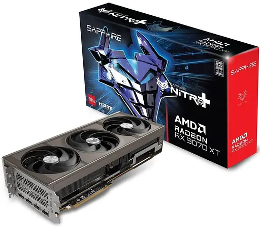 Видеокарта Sapphire AMD Radeon RX 9070 XT 16GB Nitro+ Gaming OC (11348-01-20G) (GDDR6, 256 bit, PCI-E v5.0 x16) - фото 6