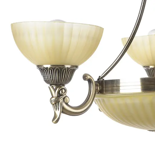 Люстра подвесная Brille классическая E27 60W BZ (BKL-452S/6) - фото 3