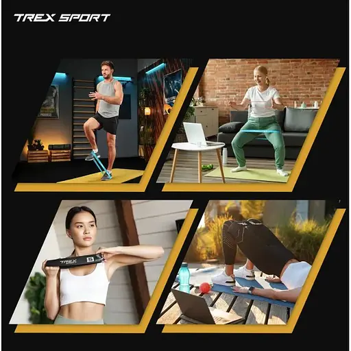 Набор резинок для фитнеса Trex Sport TX-065RBV 1-18кг - фото 5