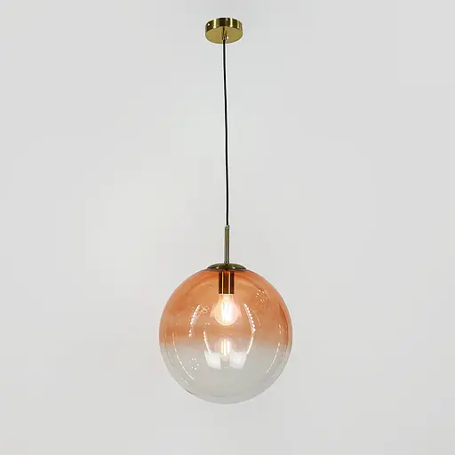 Підвіс зі скляним плафоном з градієнтом рожевого Ø 30 см | Арт. AA 321-300 PK | Line F - фото 1