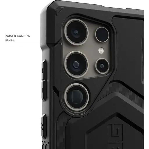 Оригінальний протиударний чохол UAG Monarch для Samsung Galaxy S24 Ultra (6.8") Carbon Fiber 214415114242 - фото 12