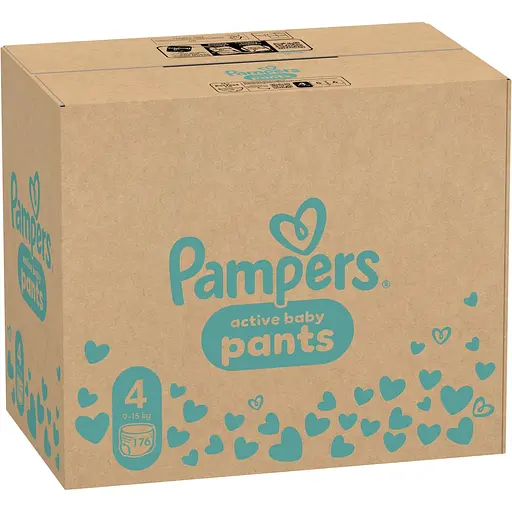Упаковка підгузків-трусиків Pampers Active Baby Pants Розмір 4 (9-15 кг) 352 шт. (176 шт. x 2 шт.) - фото 3
