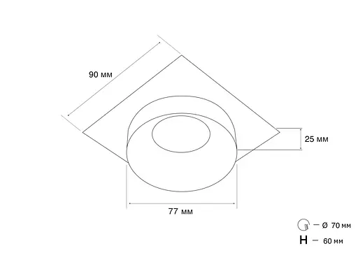 Точковий світильник MJ-Light LUNAR S WH 12013 - фото 2