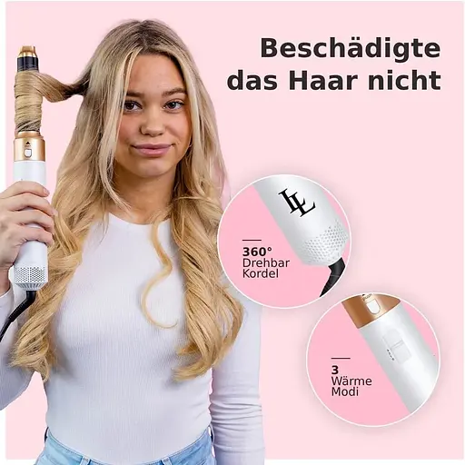 Фен-щетка Largolash 5 в 1 с автоматическими бигуди - фото 4