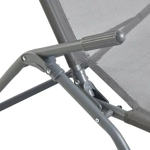 Кресло-шезлонг Jumi раскладной серый - фото 10