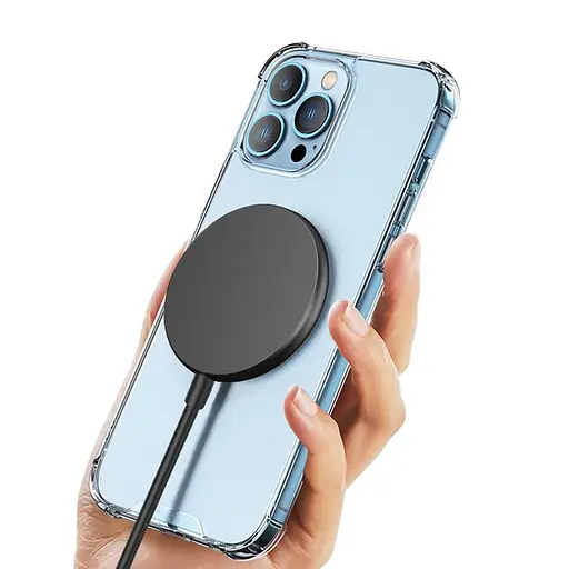 Бездротове зарядне wiwu Wi-W007 15 W wireless charge magnetic attach чорне - фото 4