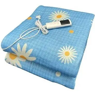 Електропростирадло з підігрівом з поліестеру Electric Blanket 120 Втавтовідключення 150х180 см Блакитне - фото 2
