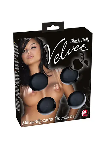 Вагінальні кульки Velvet Black Balls, 23 см, чорний - фото 3