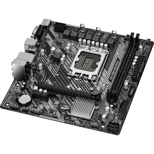 Материнская плата ASRock H610M-HDV/M.2 R2.0 (1700/H610, 2xDDR4, 1xPCIex16, HDMI/DVI/VGA, 4xSATA, M.2, GLan, 7.1ch,mATX - фото 3