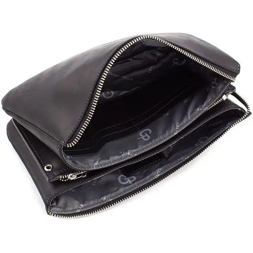 Чоловіча шкіряна барсетка GRANDE PELLE 25х16х6 см sum0026503 - фото 2