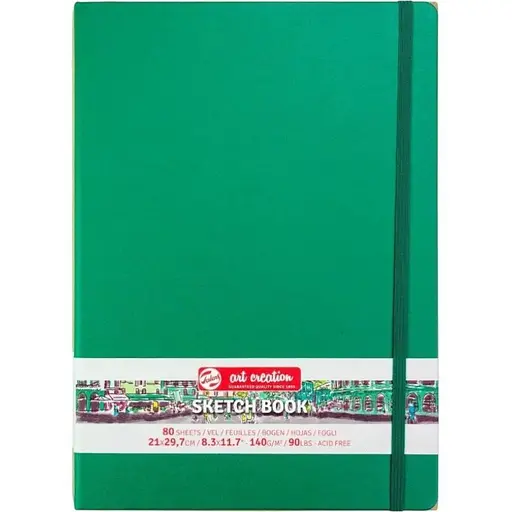 Блокнот для графіки Royal Talens Art Creation А4 140г/м2 80л Forest Green - фото 1