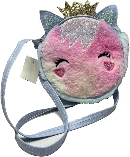 Сумочка пухнаста Принцеса, блискітки, вишивка, C59993 (В асортименті)