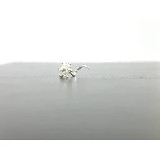 Серебряная серьга-пирсинг в нос Dear. 1040.1С - фото 2