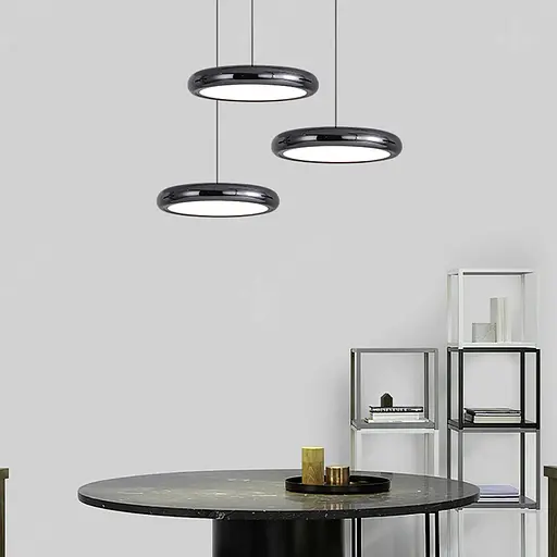 Підвісний Led світильник на 3 режими освітлення у двох розмірах Line.F Діаметр 30см - фото 1