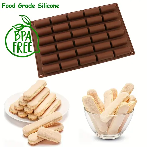 Форма силиконовая на 30 ячеек для батончиков, шоколадных конфет и льда, Kitchen Master Коричневый 87419 - фото 5