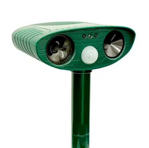 Ультразвуковий відлякувач Bautech тварин від сонячної панелі Зелений - фото 2